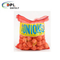 Dapoly 50*80 violet pp tubular leno mesh bag in 100% virgin material fruit tubular pp leno mesh bag